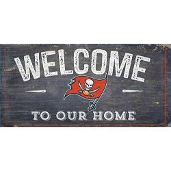 Tampa Bay Buccaneers Sign Wood 6x12 Welcome To Our Home Design