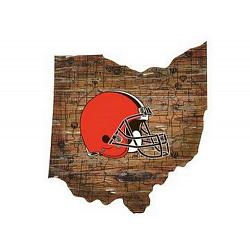 Cleveland Browns Wood Sign - State Wall Art