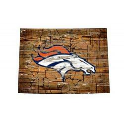 Denver Broncos Wood Sign - State Wall Art