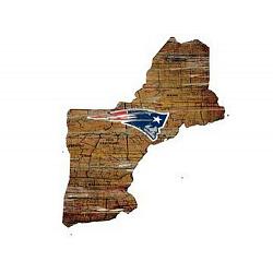 New England Patriots Wood Sign - State Wall Art