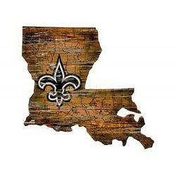New Orleans Saints Wood Sign - State Wall Art