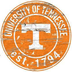 Tennessee Volunteers Wood Sign - 24" Round