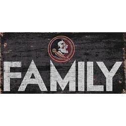 Florida State Seminoles Sign Wood 12x6 Family Design