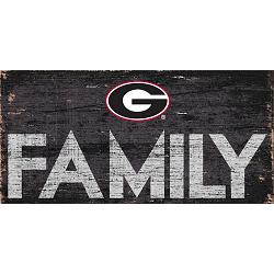 Georgia Bulldogs Sign Wood 12x6 Family Design