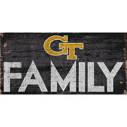 Georgia Tech Yellow Jackets Sign Wood 12x6 Family Design