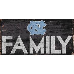 North Carolina Tar Heels Sign Wood 12x6 Family Design