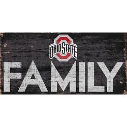 Ohio State Buckeyes Sign Wood 12x6 Family Design