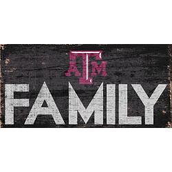 Texas A&M Aggies Sign Wood 12x6 Family Design