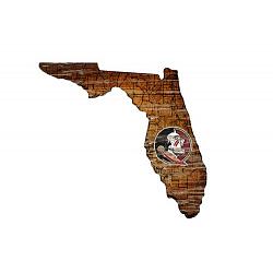 Florida State Seminoles Wood Sign - State Wall Art