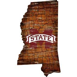 Mississippi State Bulldogs Wood Sign - State Wall Art