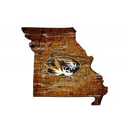 Missouri Tigers Wood Sign - State Wall Art