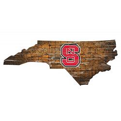 North Carolina State Wolfpack Wood Sign - State Wall Art