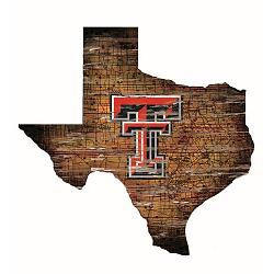 Texas Tech Red Raiders Wood Sign - State Wall Art