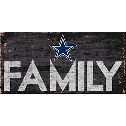 Dallas Cowboys Sign Wood 12x6 Family Design