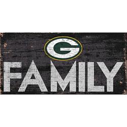 Green Bay Packers Sign Wood 12x6 Family Design