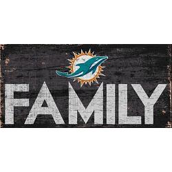 Miami Dolphins Sign Wood 12x6 Family Design