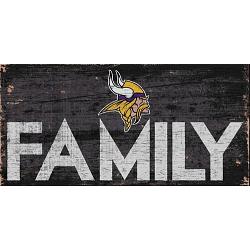 Minnesota Vikings Sign Wood 12x6 Family Design