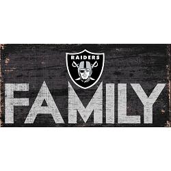 Las Vegas Raiders Sign Wood 12x6 Family Design