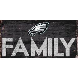 Philadelphia Eagles Sign Wood 12x6 Family Design