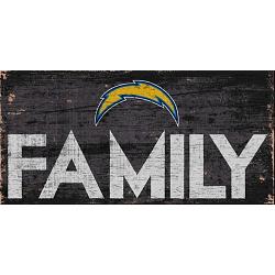 Los Angeles Chargers Sign Wood 12x6 Family Design