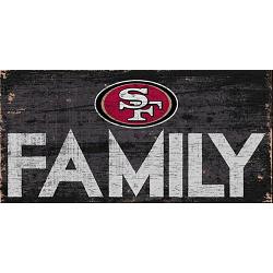 San Francisco 49ers Sign Wood 12x6 Family Design