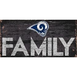 Los Angeles Rams Sign Wood 12x6 Family Design