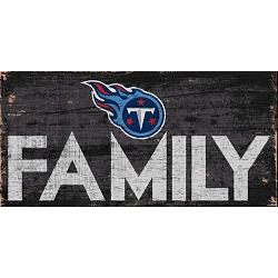 Tennessee Titans Sign Wood 12x6 Family Design