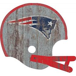 New England Patriots Sign Wood Large Helmet Style