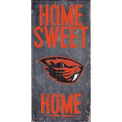 Oregon State Beavers Wood Sign - Home Sweet Home 6x12