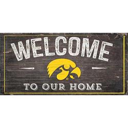 Iowa Hawkeyes Sign Wood 6x12 Welcome To Our Home Design