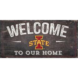 Iowa State Cyclones Sign Wood 6x12 Welcome To Our Home Design