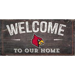 Louisville Cardinals Sign Wood 6x12 Welcome To Our Home Design