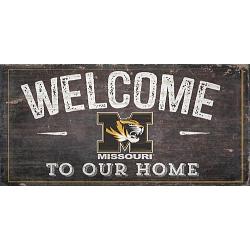 Missouri Tigers Sign Wood 6x12 Welcome To Our Home Design