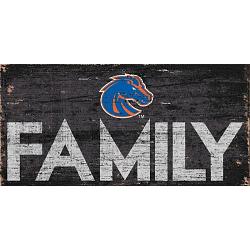 Boise State Broncos Sign Wood 12x6 Family Design