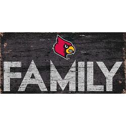 Louisville Cardinals Sign Wood 12x6 Family Design