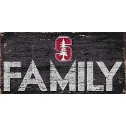 Stanford Cardinal Sign Wood 12x6 Family Design