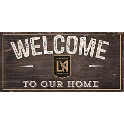 Los Angeles FC Sign Wood 6x12 Welcome To Our Home Design