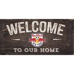 New York Redbulls Sign Wood 6x12 Welcome To Our Home Design