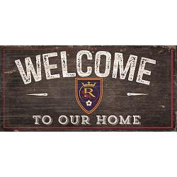 Real Salt Lake Sign Wood 6x12 Welcome To Our Home Design