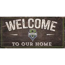 Seattle Sounders Sign Wood 6x12 Welcome To Our Home Design