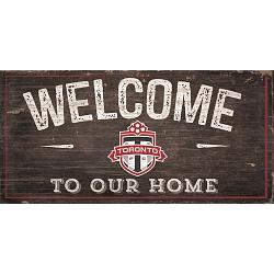 Toronto FC Sign Wood 6x12 Welcome To Our Home Design