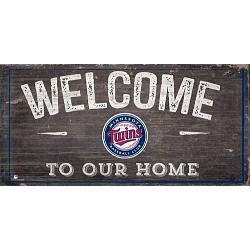 Minnesota Twins Sign Wood 6x12 Welcome To Our Home Design