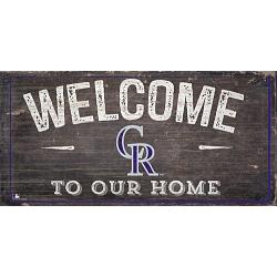 Colorado Rockies Sign Wood 6x12 Welcome To Our Home Design