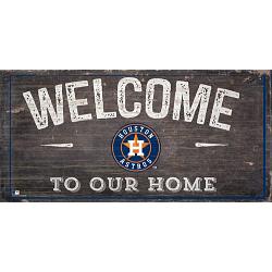 Houston Astros Sign Wood 6x12 Welcome To Our Home Design