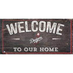 Los Angeles Dodgers Sign Wood 6x12 Welcome To Our Home Design