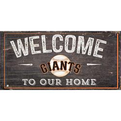 San Francisco Giants Sign Wood 6x12 Welcome To Our Home Design