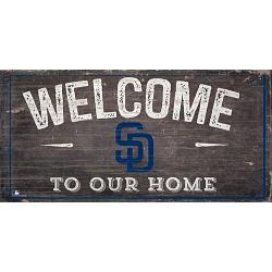 San Diego Padres Sign Wood 6x12 Welcome To Our Home Design