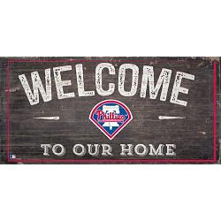 Philadelphia Phillies Sign Wood 6x12 Welcome To Our Home Design