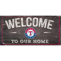 Texas Rangers Sign Wood 6x12 Welcome To Our Home Design