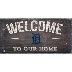 Detroit Tigers Sign Wood 6x12 Welcome To Our Home Design